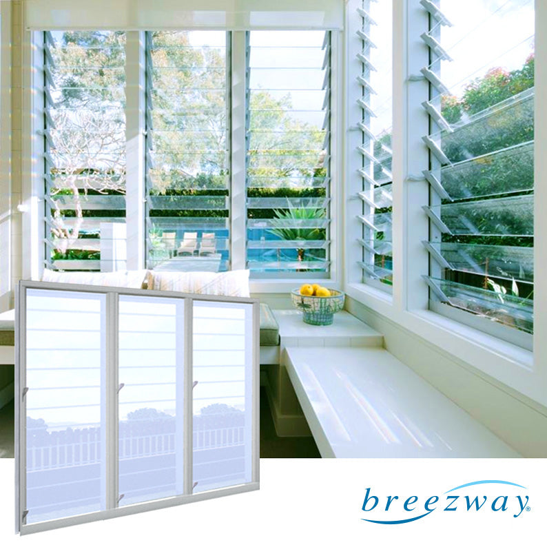 Easyscreen Window System 3 Bays of 152mm x 12 Blades