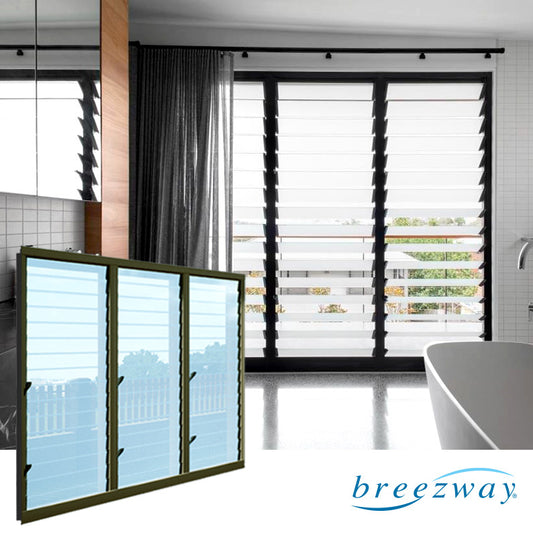 Easyscreen Window System 3 Bays of 152mm x 16 Blades