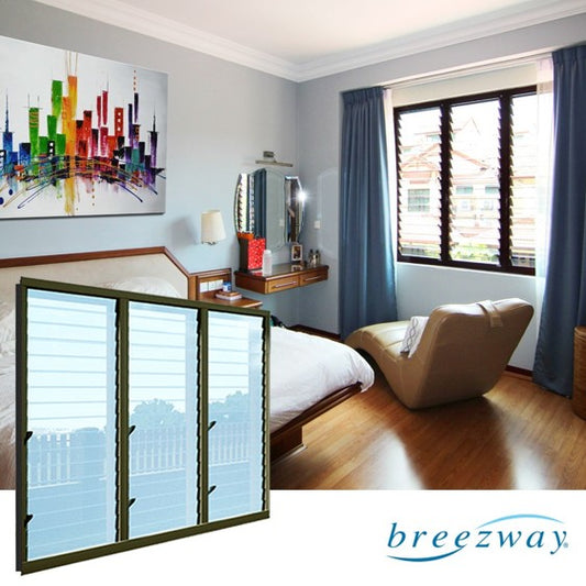 Easyscreen Window System 3 Bays of 152mm x 17 Blades